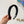 THICK HEAD BAND IN BLACK SILK WHITE LOGO 415944