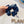 NAVY BLUE WRINKLED FABRIC SCRUNCHIE 417308