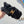 BLACK FABRIC WITH GOLD LOGO HAIRBAND 420627