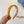 THICK HEADBAND IN YELLOW DIAGONAL LEATHER 425478