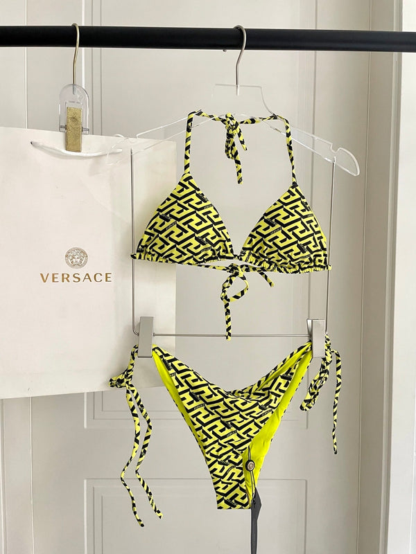 Versace Two-Piece Bikini Yellow Colorful 201827