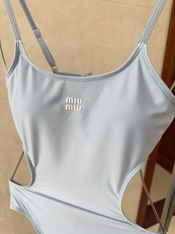 Miu Swimsuits Light Blue Cotton 180533