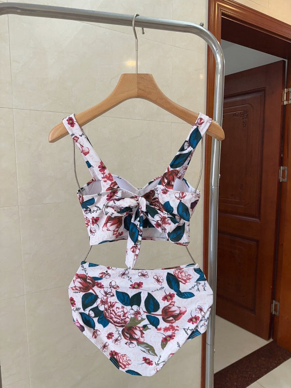 Gucci 26s Swimsuit White Colorful Cotton 185811
