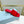 PRA TRIANGLE HEEL SATIN SLIPPERS CRIMSON