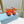 PRA TRIANGLE HEEL SATIN SANDALS BRIGHT ORANGE