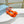 PRA TRIANGLE HEEL SATIN SANDALS BRIGHT ORANGE