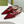 STRAPPY FLAT SLINGBACK IN SCARLET RED GLOSSY CALFSKIN