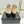 CC Ankle Boot 65 Beige Calfkin Black Grosgrain Leather Strap