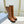 KNEE BOOTS WITH TRIANGLE LOGO IN CAMEL CALFSKIN