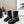 CC 26s Quilted Chain Boots Black Calfskin 924503