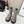CC 26s Quilted Chain Boots Grey Calfskin 924502