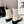 CC 26s Combat Sock Boots White Calfskin Ribbed Knit 924506
