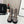 CC 26s Combat Sock Boots Taupe Calfskin Ribbed Knit 924505