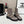 CC 26s Combat Sock Boots Taupe Calfskin Ribbed Knit 924505