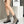 CC 26s Combat Sock Boots Taupe Calfskin Ribbed Knit 924505
