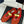 ballet flat jewel fishnet red lambskin