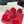 DC 24 Keira Floral-Appliqué Sandals Red Sheepskins & Cowhide 304709