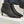 The Row 2025 Square Toe Kitten Heel Ankle Boot Black Sheepskin 572054