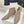 The Row 2025 Square Toe Kitten Heel Ankle Boot Nude Sheepskin 572049