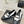 CC 25s Double C Buckle Loafers Black White Calfskin 557705