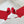 CL 26s Cassia Annmac Pumps 10cm Red Mesh Satin 991528