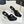 YSL Opyum Sandal 85 Black Silk Leather 642942