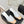 CC Woven Square-Toe Slippers Beige White Leather 825774