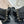 CC 26K Trousers Boot Black Crumpled Leather 904746
