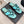CC 26s Thong Sandal Black Light Blue Lambskin Patent Leather 917801