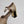 BLOCK HEEL SANDALS BEIGE SHEEPSKIN