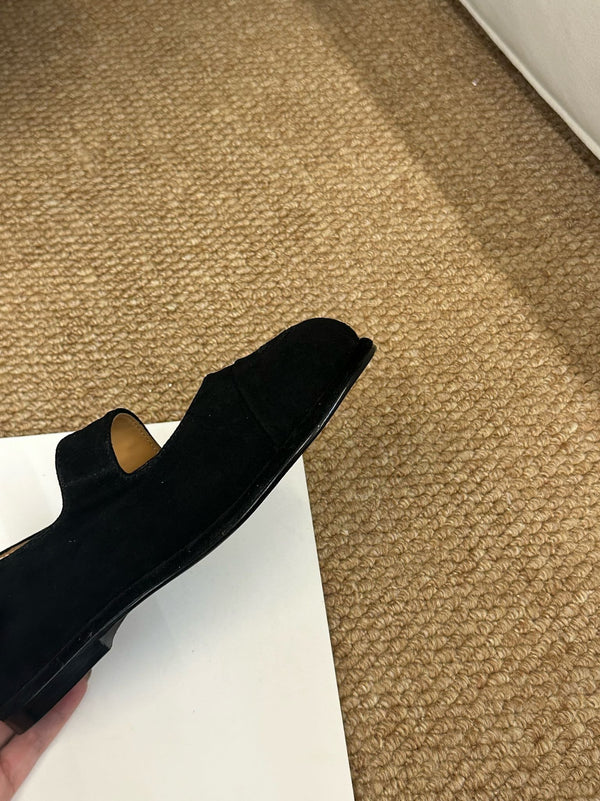 CC 26s Mary Jane Flats Black Suede