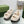 DAD SANDALS IN WHITE FLEECE