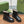 GG UGG BOOTS IN BLACK EMBOSSED DEERSKIN AND BEIGE WOOL LINING