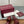 GG D-Shaped Sandals Burgundy Sheepskin Canvas 646461