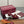 GG D-Shaped Sandals 5.5cm Burgundy Suede Sheepskin 646474