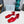 Prad 26s Ankle Strap Pumps 40mm In Red Patent Calfskin Triangle Logo
