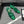 CC 26s Slingback 6.5cm Green Mesh Fabric Sheepskin 681993