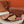 Summer Charms Sandals in Mocha Suede Maroon Lambskin