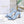 CD 26s D-Idole Heeled Sandals 8.5cm Light Blue Jacquard Calfskin 961314