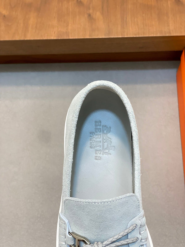 HM Men's 25 Loafer Light Grey Suede 636733