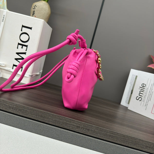 Loewe Flamenco Purse 23 Pink Lambskin Ghw