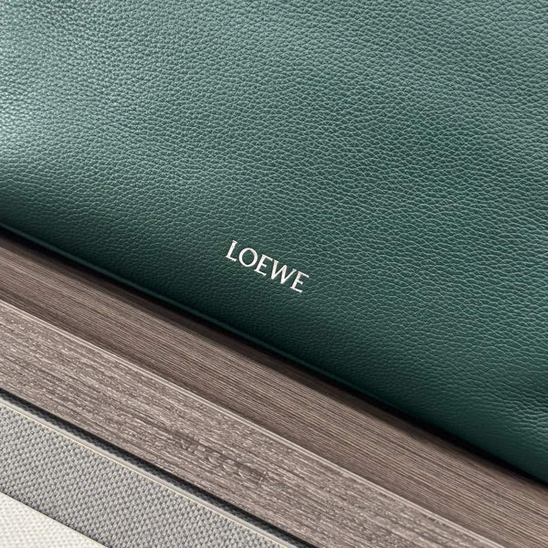 Loewe Pebble Hobo Dark Teal Green Smooth Calfskin