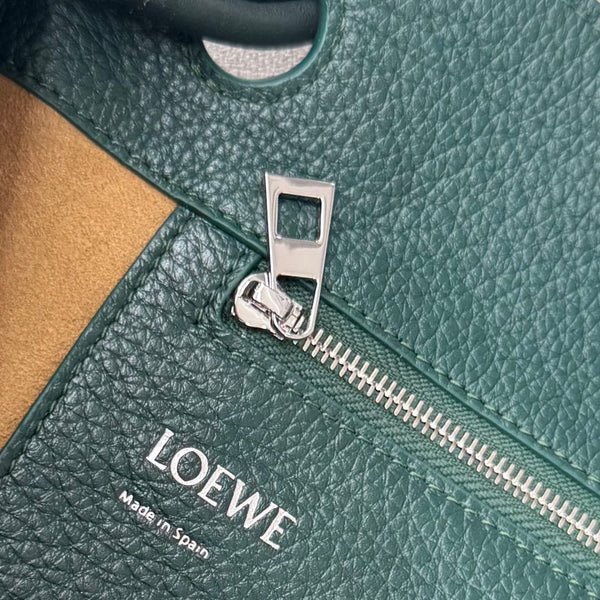 Loewe Pebble Hobo Dark Teal Green Smooth Calfskin
