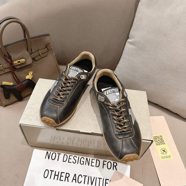 GGDB Sneakers Dark Brown White Star Leather 983563