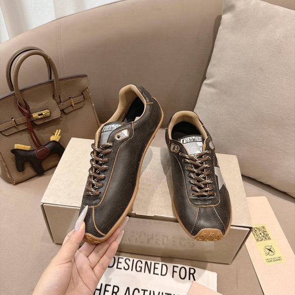GGDB Sneakers Dark Brown White Star Leather 983563