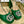 GG CRYSTALS PLATFORM PUMPS JADE GREEN CALFSKIN