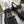 GC 25 Silver Double G Sandal Black Rubber 292433