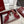 GC 2025 Double G High Heel Sandals Red Canvas Sheepskin 292467