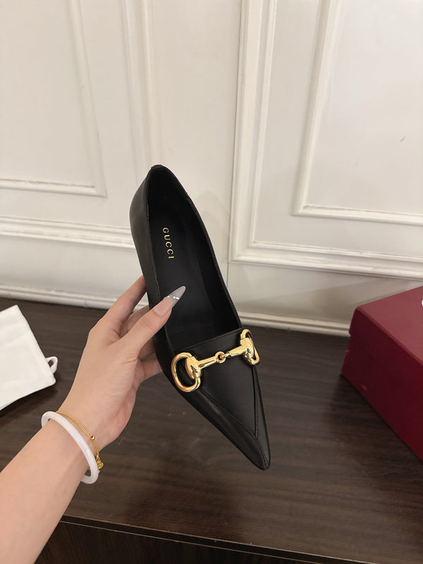 GG Boulevard Pumps 7.5cm Black Leather 888854