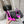 HIGH HEEL 10 CM SLINGBACK IN BRIGHT PINK CALFSKIN WITH GOLD HARDWARE